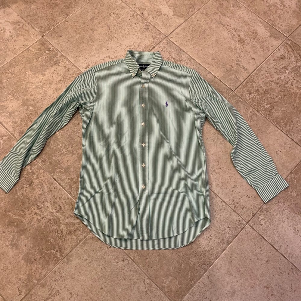 Men’s Ralph Lauren striped button up size 15